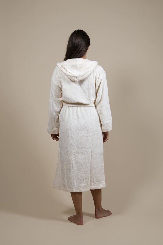 Badjas Dames Badstof Offwhite